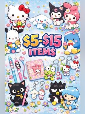 $5 SANRIO CHARACTER ITEMS